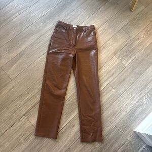 Artizia Brown The Melina Leather Pants